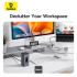 Baseus Spacemate Series 10-in-1 MAC Docking Station Hub - 2*HDMI 4K60Hz/30Hz + 2*USB-A & USB-C 5Gbps + RJ45 + 2*USB-A 480Mbps + USB-C + 1*3.5mm - Grey